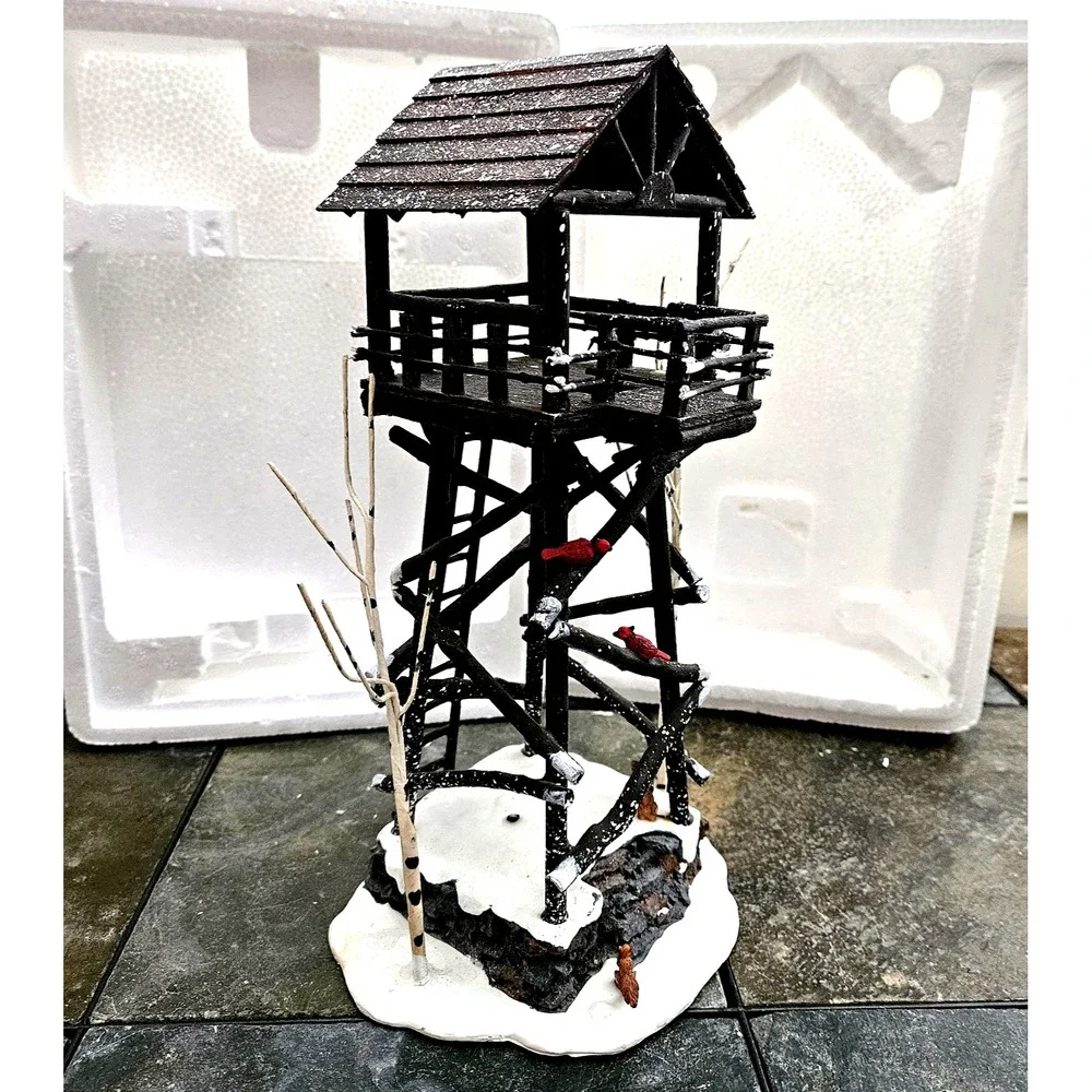Carole Towne Wooden Ranger Tower • 2002 • Accessory • Original Box • Complete